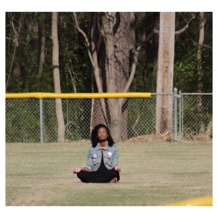 Khadijah RBz Meditating in Field